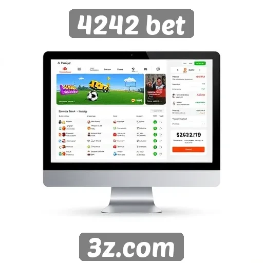 Interface do usuário do site 4242 bet